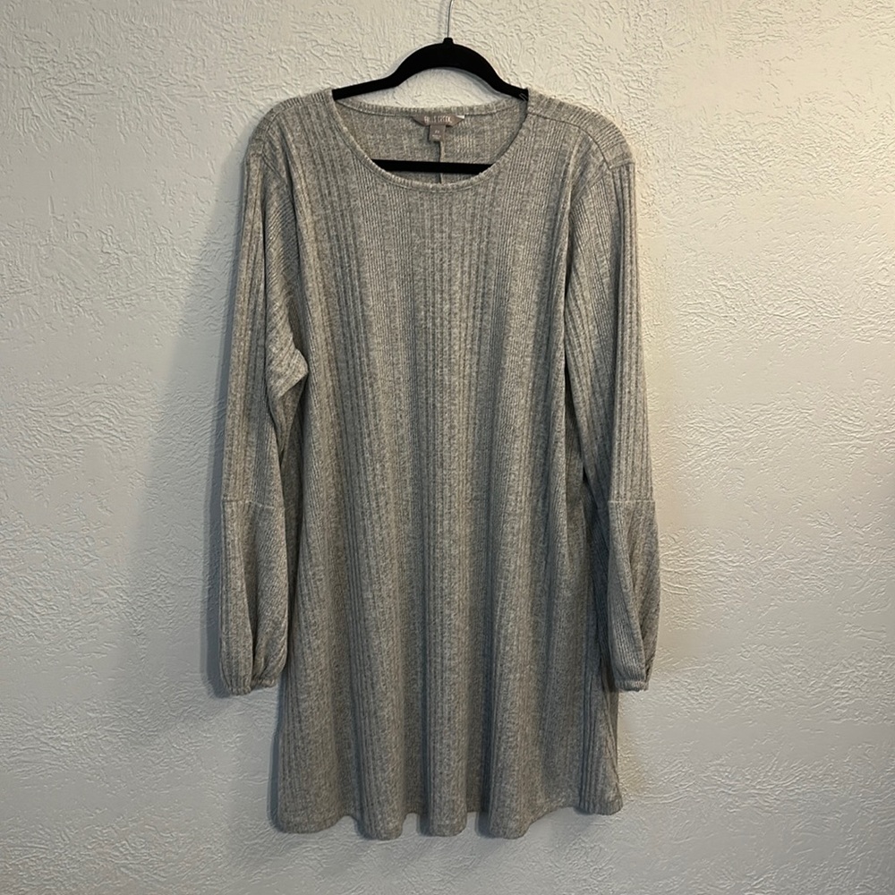 Grey sweater dress 2x